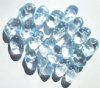 10 18x12x9mm Light Blue Potato Nugget Beads